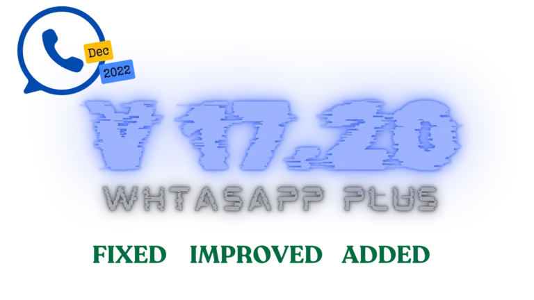 whatsapp plus version 17.20